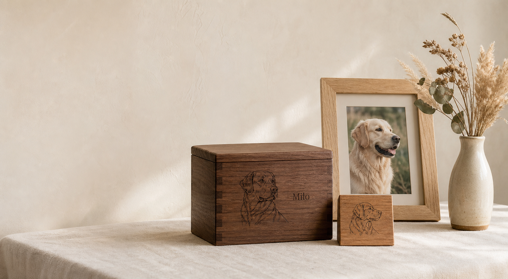 Example of a detailed printed portrait on a wooden keepsake